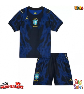Brazil Replica Away Stadium Kit for Kids World Cup 2026 Short Sleeve (+ pants)